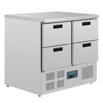 Table Réfrigérée Compacte 4 Tiroirs 240L Polar Série G - GelatoPro.fr