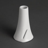 Vase Bouteille Avec Encoche Pour Carte Blanc Olympia - GelatoPro.fr